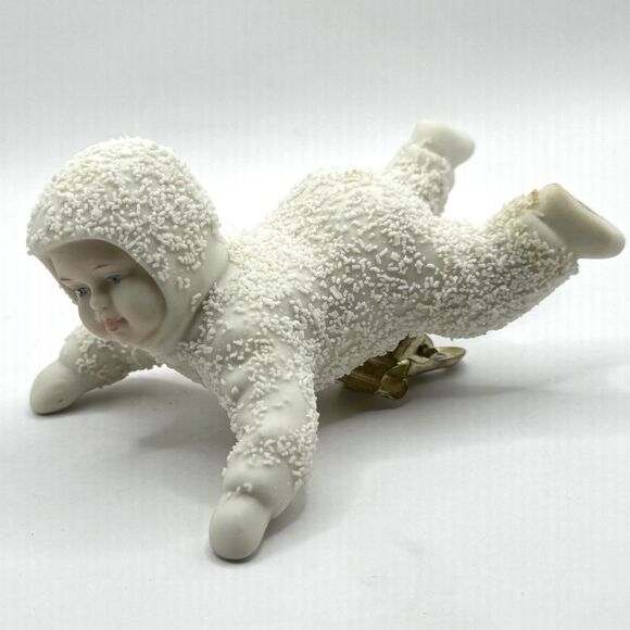 Dept. 56 Snowbaby "Clip On A Light” Tree Ornament"  Will Glow W/Christmas Joy - Picture 1 of 6